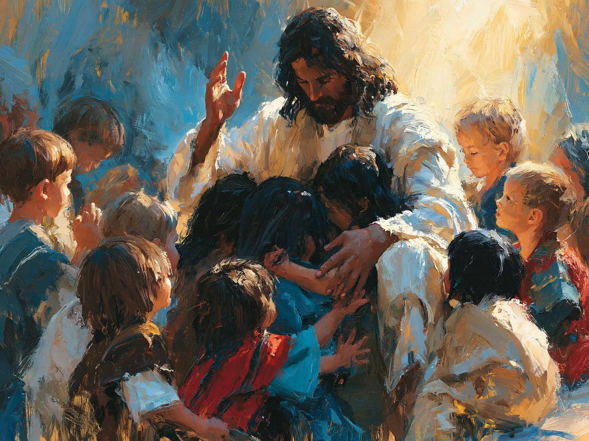 Jesus and the Children - Expressionist · Landscape n° 15