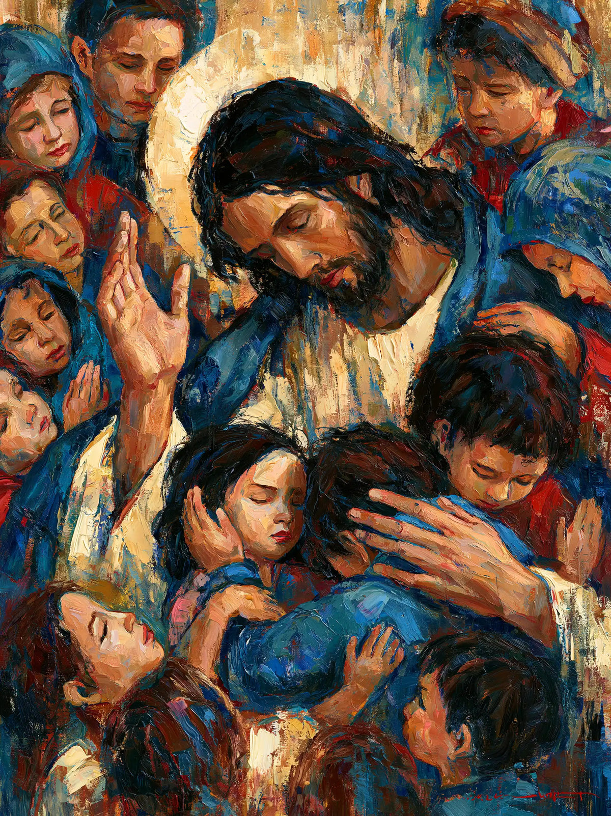Jesus and the Children - Expressionist · Portrait n° 9