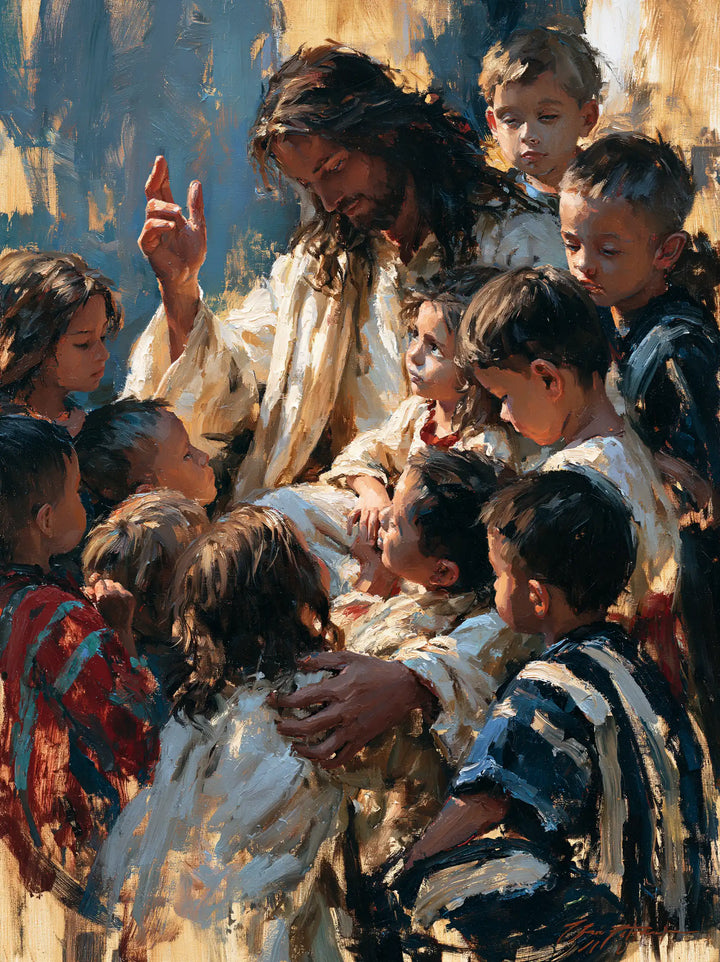 Jesus and the Children - Expressionist · Portrait n° 15