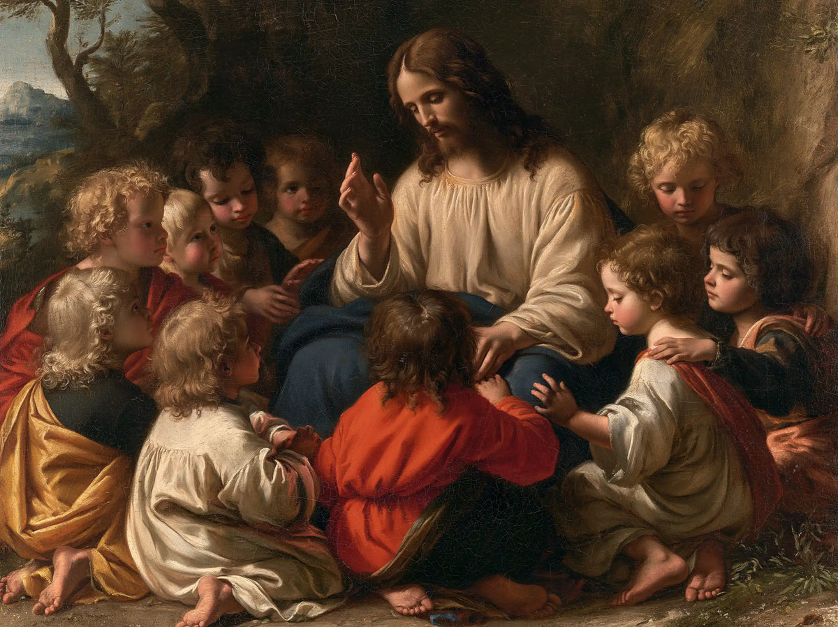 Jesus and the Children — The Little Red Back at Listening Time