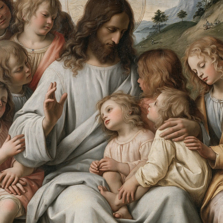 Jesus and the Children - Florentine Renaissance · Square n° 2