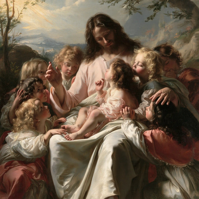 Jesus and the Children - Florentine Renaissance · Square n° 4