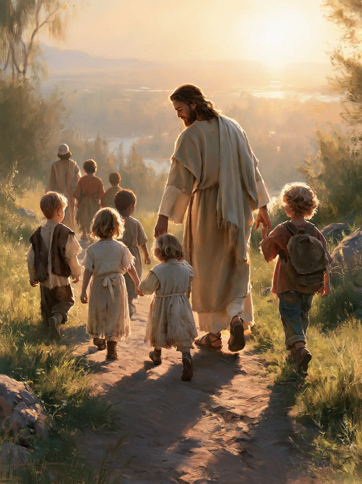Jesus and the Children - Jesus Guiding the Children · Portrait n° 2
