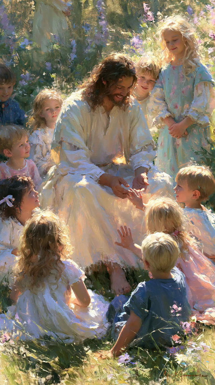 Jesus and the Children - Impressionist · Portrait n° 3