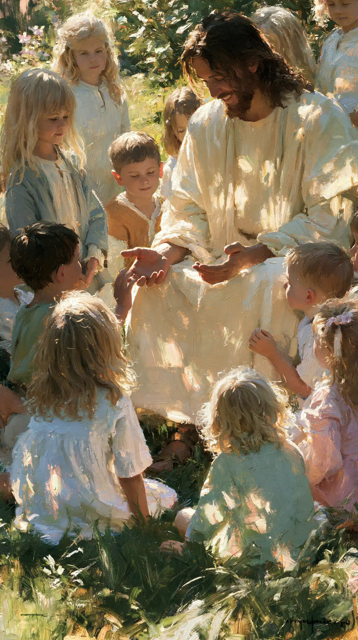 Jesus and the Children - Impressionist · Portrait n° 8