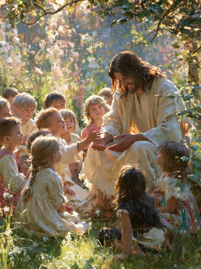 Jesus and the Children - Impressionist · Portrait n° 9
