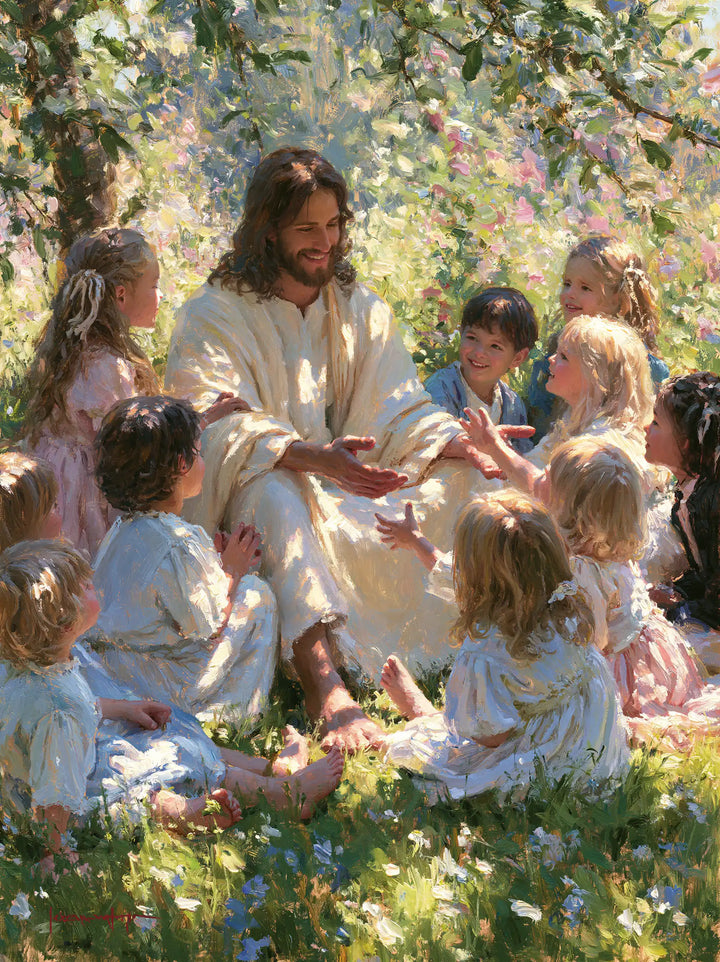 Jesus and the Children - Impressionist · Portrait n° 14