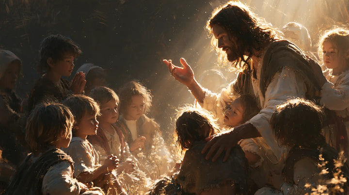 Jesus and the Children - Jesus as Divine Light · Landscape n° 2
