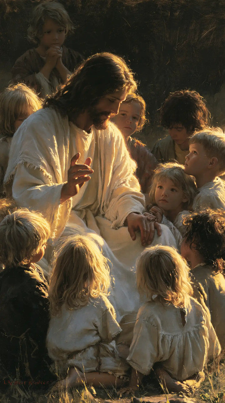 Jesus and the Children - Jesus as Divine Light · Portrait n° 4