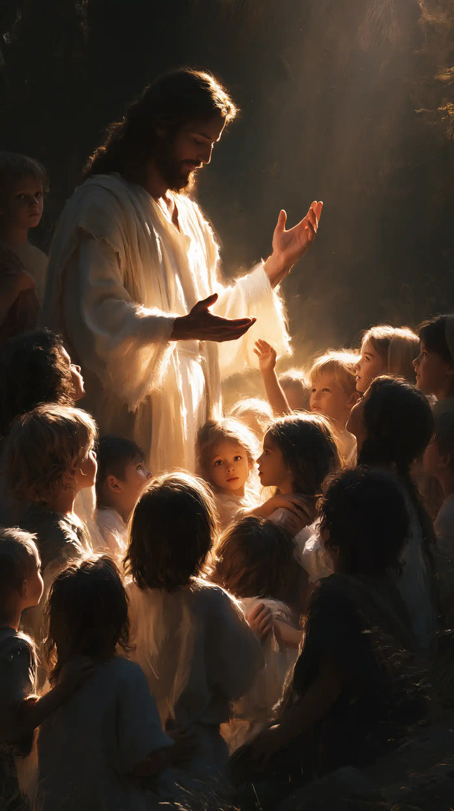 Jesus and the Children - Jesus as Divine Light · Portrait n° 6