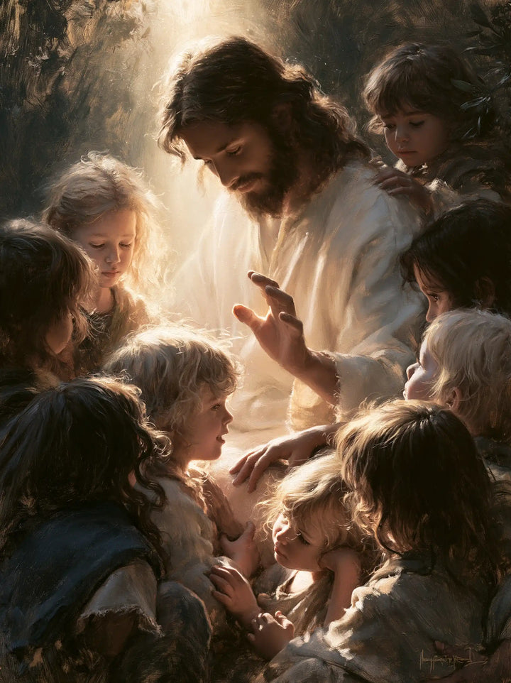 Jesus and the Children - Jesus as Divine Light · Portrait n° 8