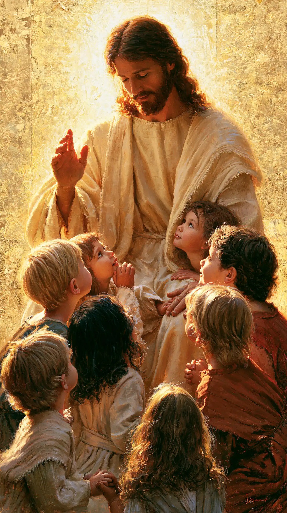 Jesus and the Children - Sacred Gold · Portrait n° 5