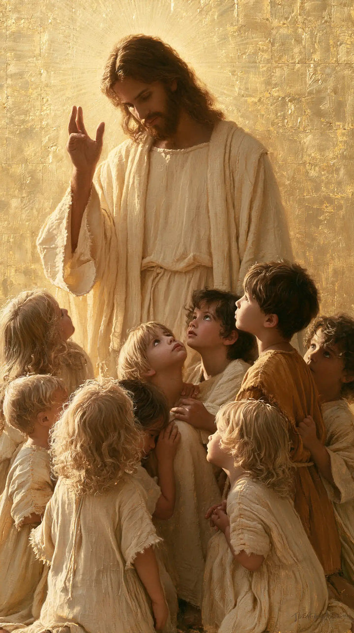 Jesus and the Children - Sacred Gold · Portrait n° 7