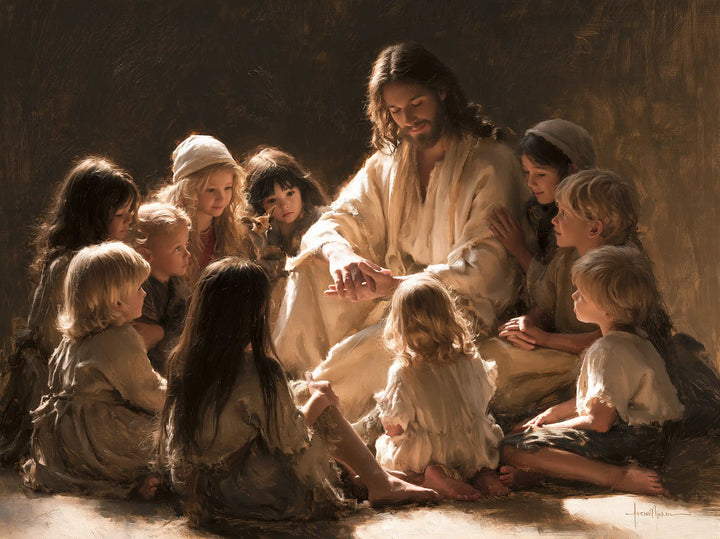 Jesus and the Children - Innocence as a Sacred Symbol · Landscape n° 2