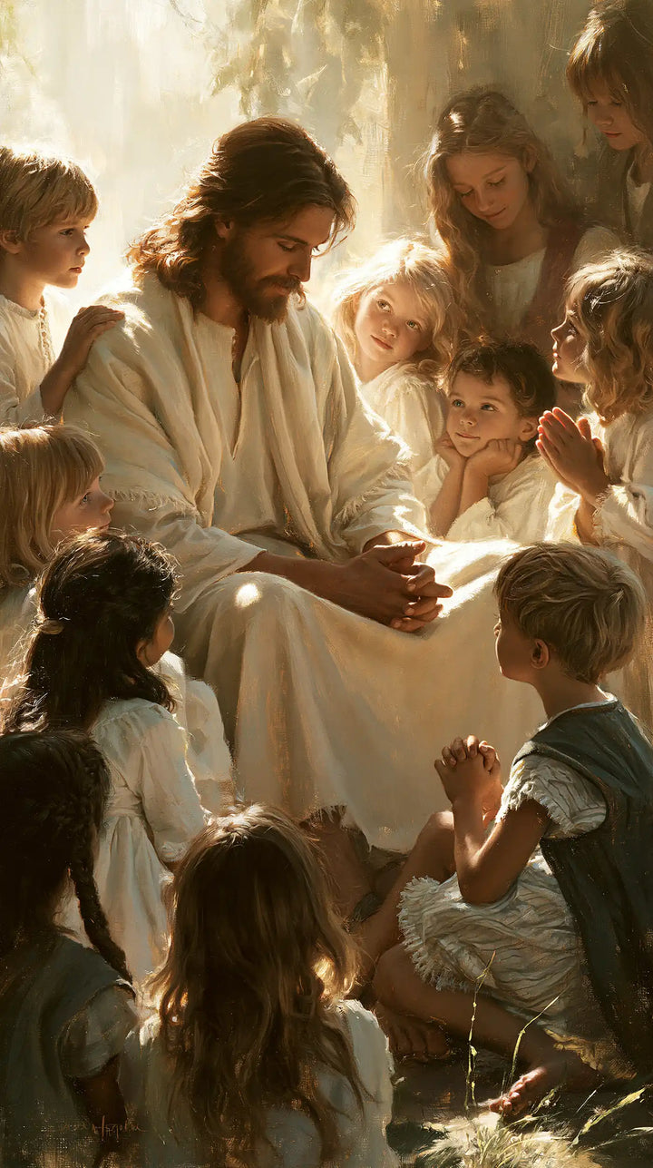 Jesus and the Children - Innocence as a Sacred Symbol · Portrait n° 5
