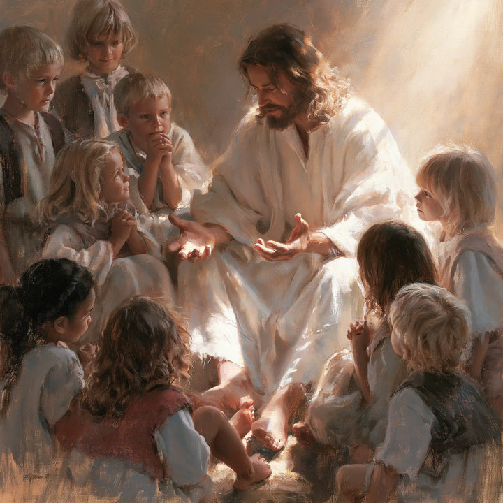 Jesus and the Children - Innocence as a Sacred Symbol · Square n° 5