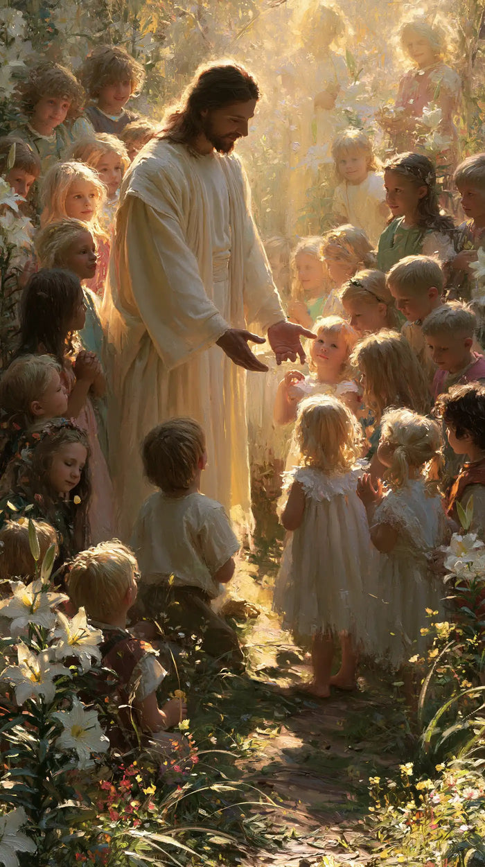Jesus and the Children - Symbolist · Portrait n° 4