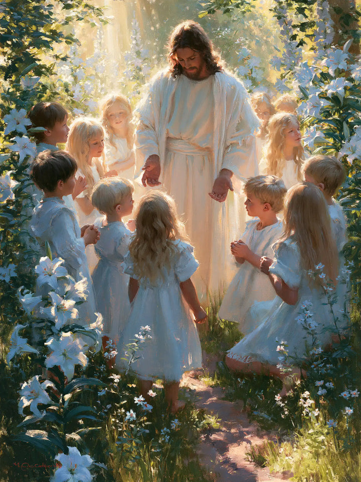 Jesus and the Children - Symbolist · Portrait n° 10