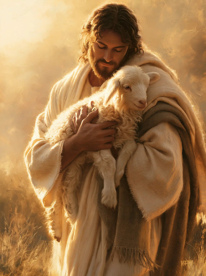 Jesus and the Lamb - Biblical Cinema · Portrait n° 11