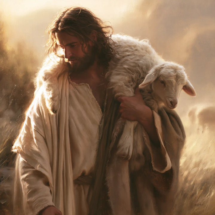 Jesus and the Lamb - Biblical Cinema · Square n° 3