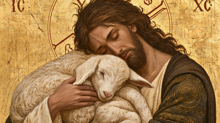Jesus and the Lamb - Contemporary Byzantine · Landscape n° 11