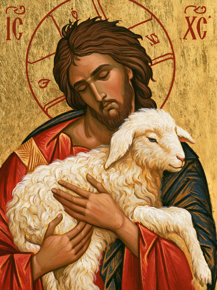 Jesus and the Lamb - Contemporary Byzantine · Portrait n° 11