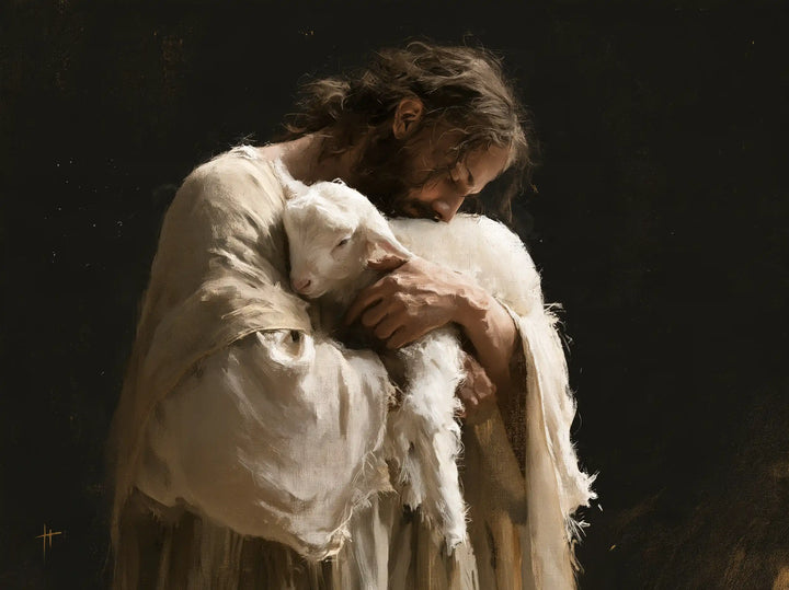 Jesus and the Lamb - Contemporary Minimalism · Landscape n° 1