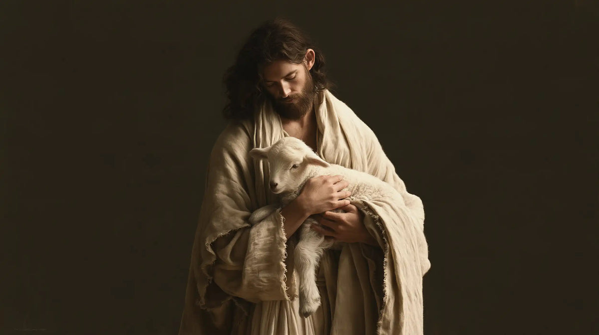 Jesus and the Lamb - Contemporary Minimalism · Landscape n° 16