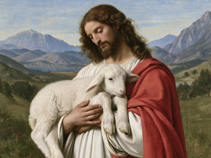 Jesus and the Lamb - Florentine Renaissance · Landscape n° 6