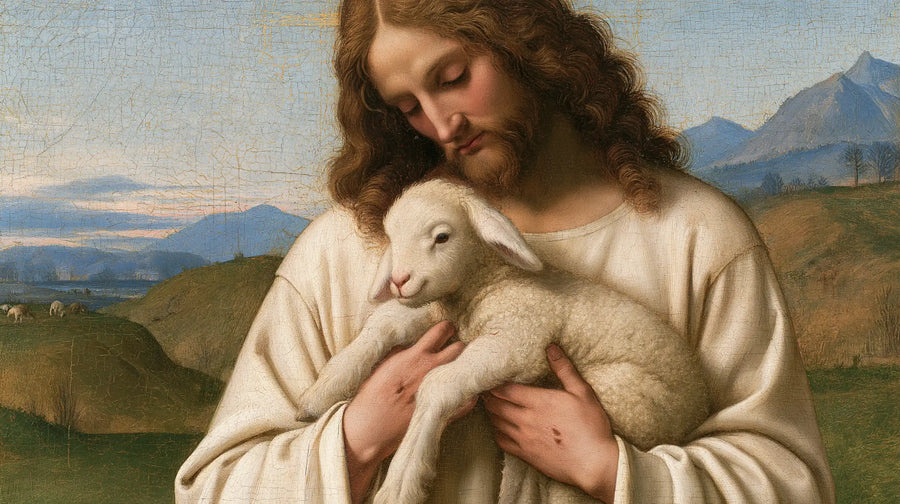 Jesus and the Lamb - Florentine Renaissance · Landscape n° 14