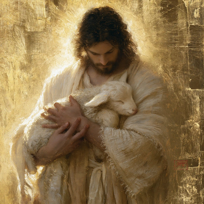 Jesus and the Lamb — The Little Sleep Beneath Crossed Hands
