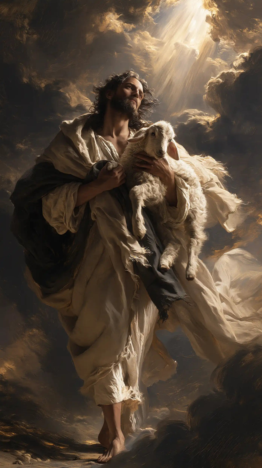 Jesus and the Lamb - Theatrical Baroque · Portrait n° 2