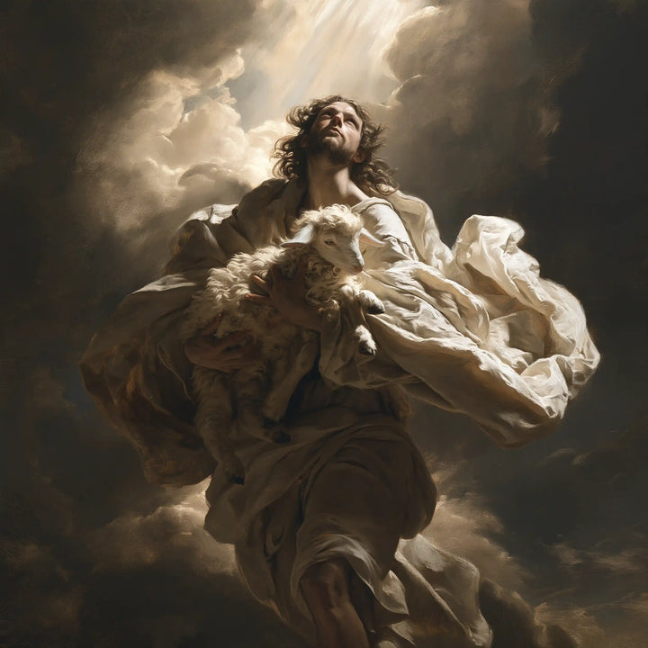 Jesus and the Lamb - Theatrical Baroque · Square n° 1