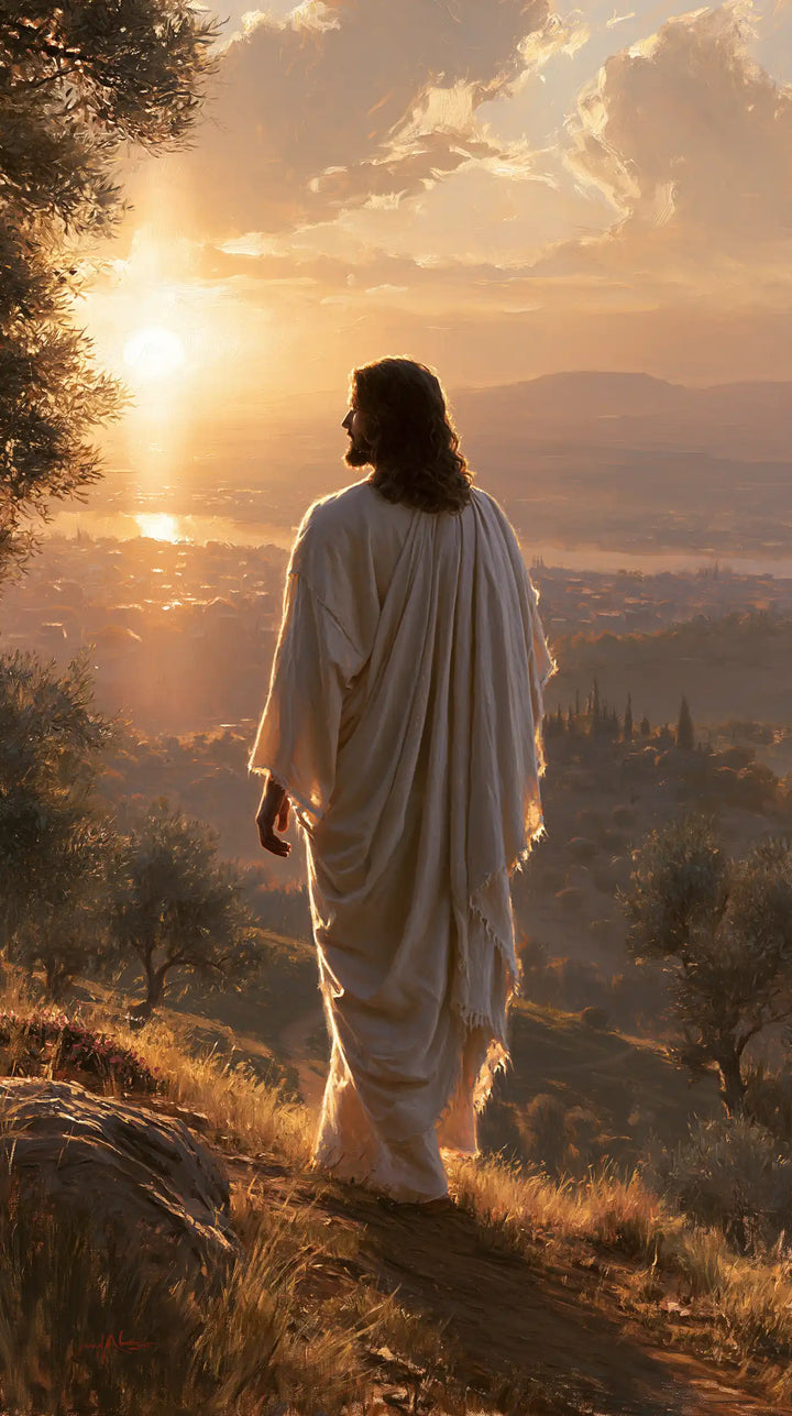 Jesus at Sunset - Sacred Silence · Portrait n° 2