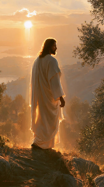 Jesus at Sunset - Sacred Silence · Portrait n° 5
