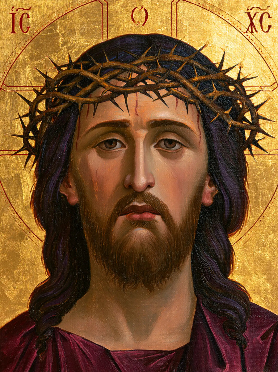 Jesus Crowned with Thorns — The Icon’s Long Locks