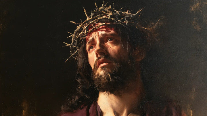 Jesus Crowned with Thorns — The Wounded Brow Turned toward Daylight