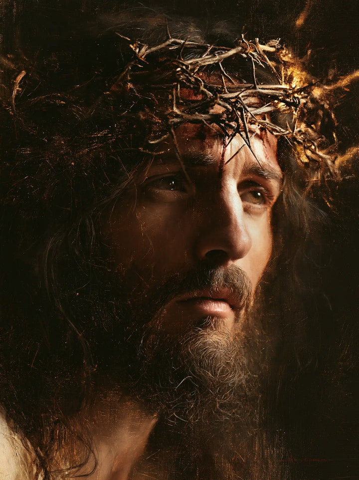 Jesus Crowned with Thorns — Light behind the Temple