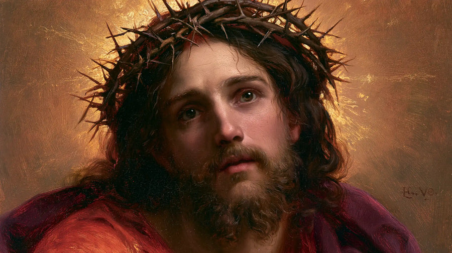 Jesus Crowned with Thorns — The Head Inclined in Regal Light
