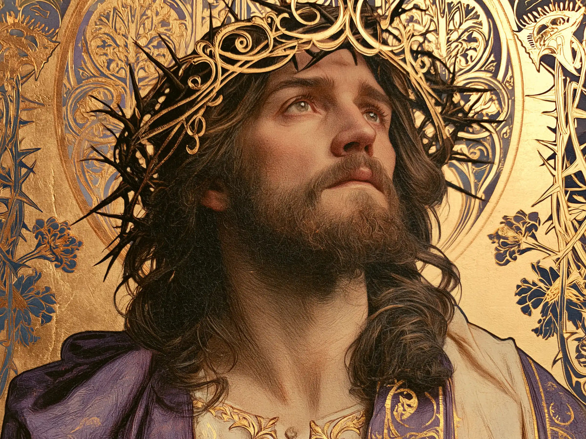 Jesus Crowned with Thorns — The Profile in the Garden of Filigree