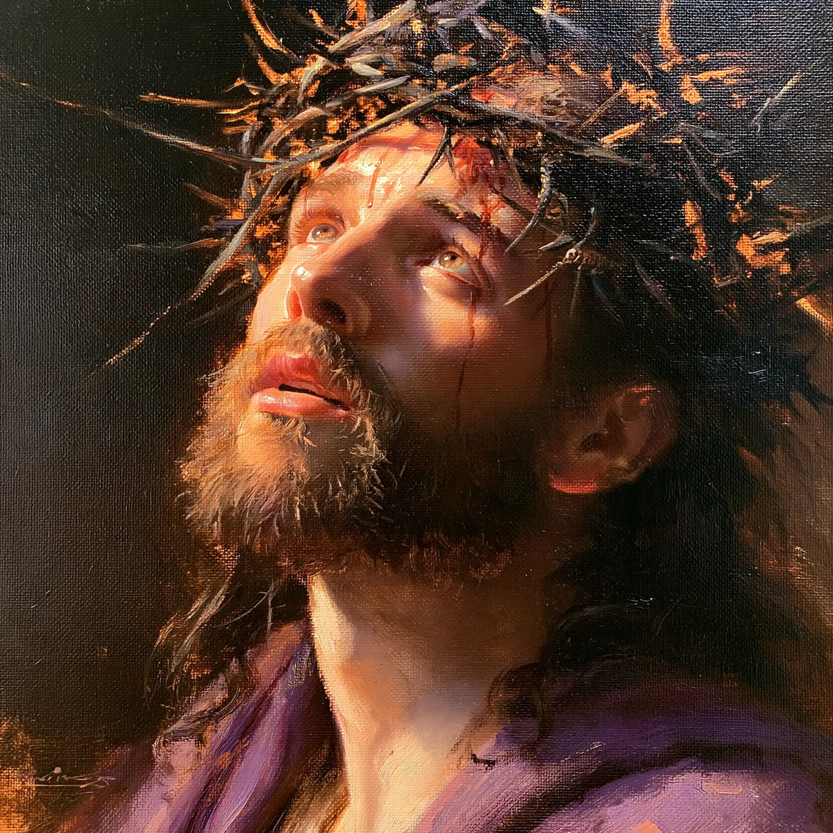 Jesus Crowned with Thorns — The Appeal beneath Illuminated Points