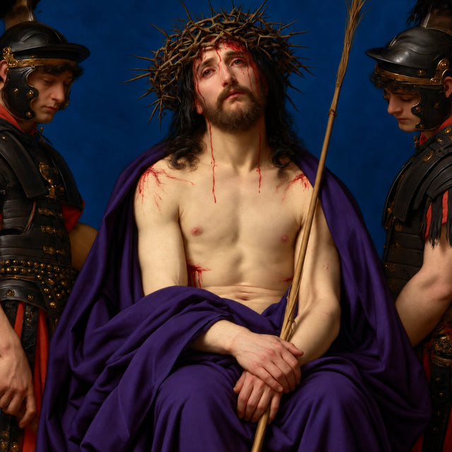 Jesus Crowned with Thorns — The Bound Christ beneath the Spears