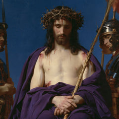 Jesus Crowned with Thorns — The Gentle Face in Scarlet Silence
