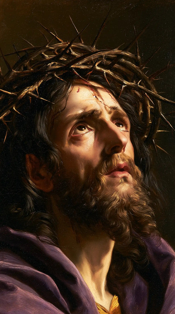 Jesus Crowned with Thorns — Solemn Features in Narrow Light