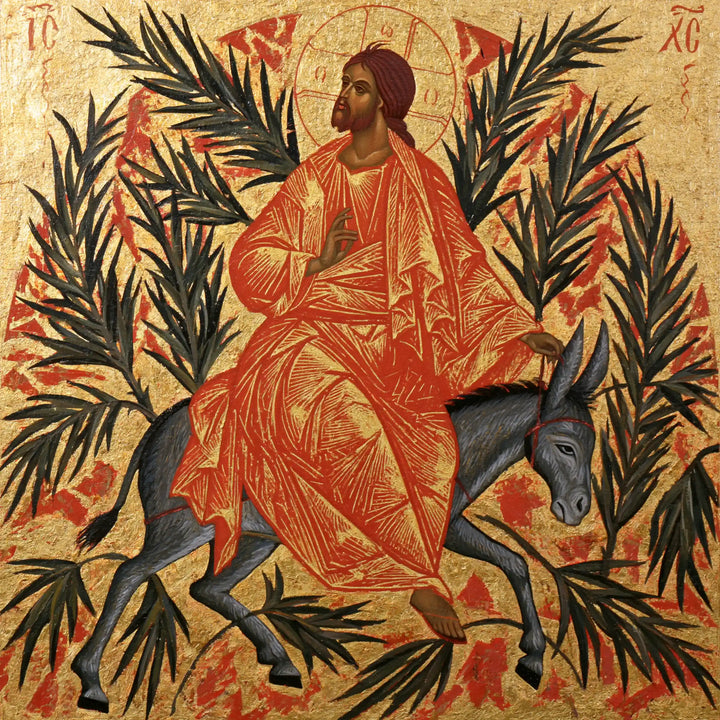 Jesus Enters Jerusalem – Contemporary Byzantine · Square no. 6