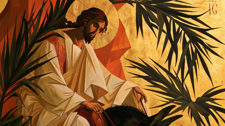 Jesus Enters Jerusalem – Contemporary Byzantine · Landscape no. 11