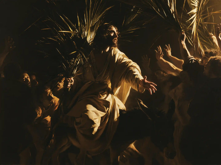 Jesus Enters Jerusalem – Caravaggio Tenebrism · Landscape no. 1