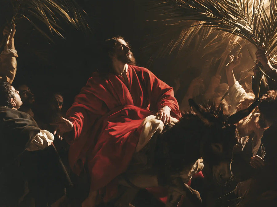 Jesus Enters Jerusalem – Caravaggio Tenebrism · Landscape no. 3
