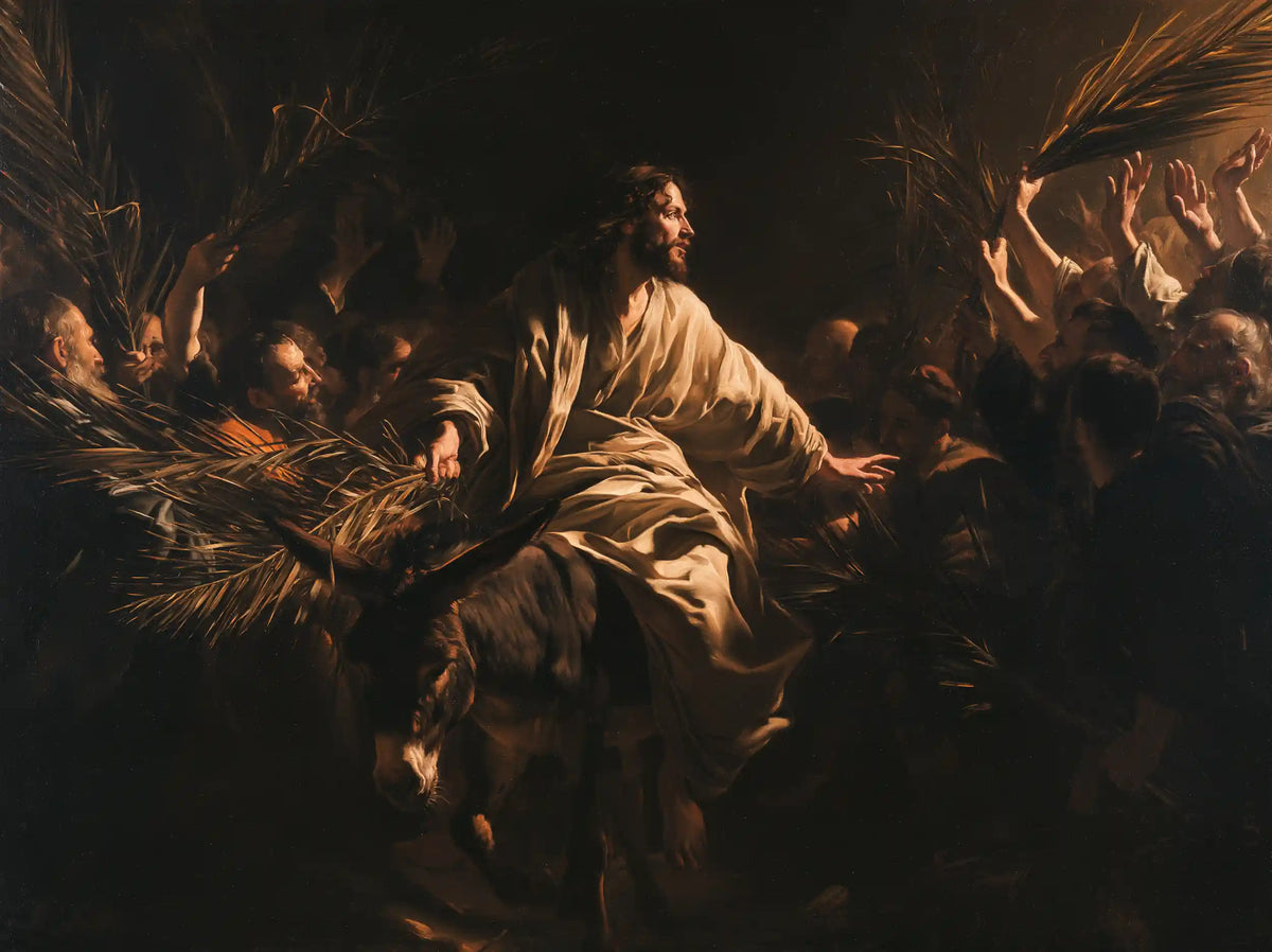 Jesus Enters Jerusalem – Caravaggio Tenebrism · Landscape no. 5