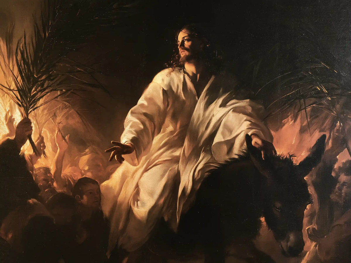 Jesus Enters Jerusalem – Caravaggio Tenebrism · Landscape no. 6